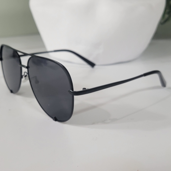 NWT 0VERSIZED PILOT AVIATOR SUNGLASSES 🕶 UNISEX W CASE 👀UNISEX - Picture 4 of 10